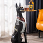 Wohnkultur Doberman Hund Skulptur Dekoration moderner Stil Wohnzimmer Großer Boden Hundestatue Tablett Aufbewahrungs Ornament Dekoration