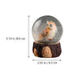 Owl Snow Globe 3D Owl Crystal Ball Owl Water Globe Wild Animal Figurine Glass Sphere Desktop Ornament