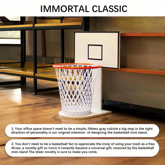 Rubbish Bin Basketball Rack Storage Trash Baskets Decoration Wastebasket New Basketball Hoop Teenage Room Excluding Trash Cans