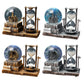 Christmas Snow Globe with Music Box Table Art Home Room Decoration Suitable for Office Wine Cooler Decor