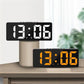 LED Digitale Wecker Voice-aktivierter Spiegel Doppelwecker Nachtuhr Takttemperatur Snooze Electronic Watch Datum Display