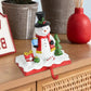 Santa Snowman Resin Mantle Stockings Hook Non-skid Mantel Christmas Decorations Table Ornament Christmas Snowman Stocking Holder