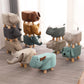 Cartoon Animal Children's Fantas Falavo Nórdico Corra Otomano Quarto de Madeira de Madeira Decorativo Decorativo Furniture Pet Chair