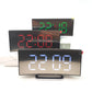 Relógio de Relógio Digital de Relógio Digital de Mirror de tela curva com grande exibição Charging Charging de cabeceira alimentada Relógio de mesa de cabeceira