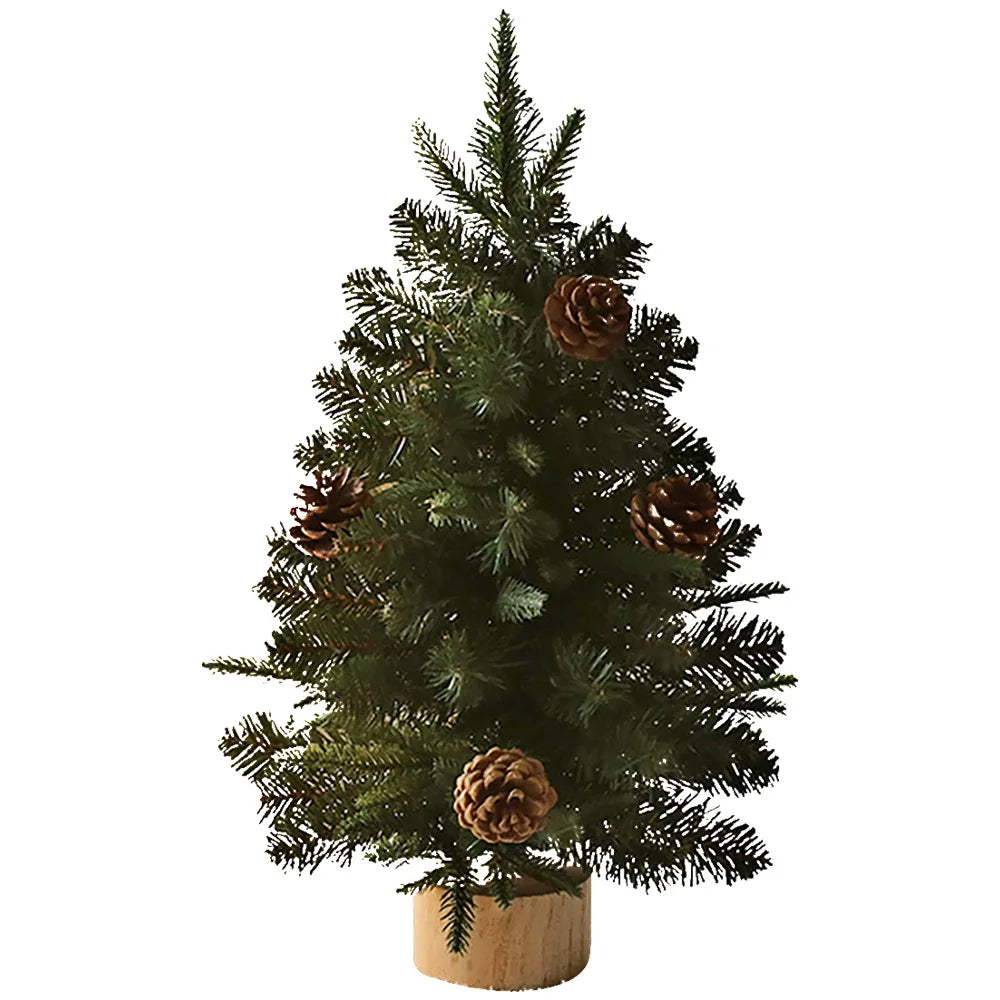 40/60CM Christmas Tree Desktop Mini Xmas Trees For Home Decoration Children DIY Handicraft New Year Christmas Ornament 2024