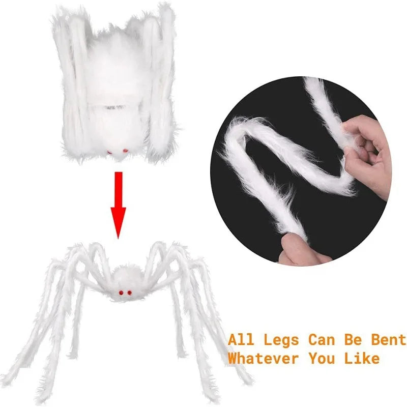 Halloween Decoration Spider Party Accessories Decorations Outdoor for Home Festival Scream Props Haunted House Spider Web Events