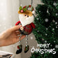 Christmas Hanging Pendant Santa Claus Elk Bell Pendant Plaid Long Leg Doll  Merry Christmas Tree Decor Home 2024 Xmas Ornaments