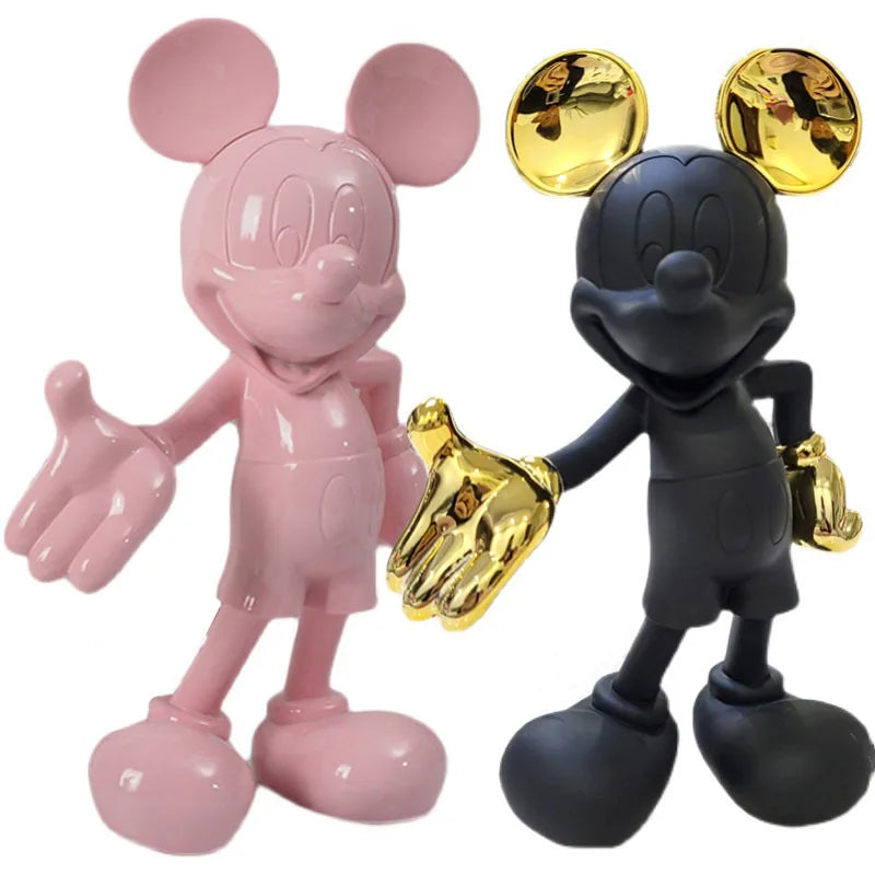 Disney Mickey Mouse Anime Action Figures Cartoon Bienvenue Modèle Mickey Resin Modèle Statedoll Home Salon Ornements décoratifs