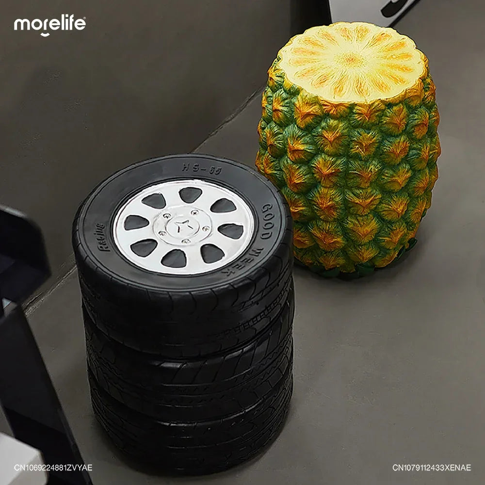 Creative Footstool Shoe Changing Stool Hamburger/corn/biscuit/pineapple/ice Cream/USD/apple/cheese Decorative Stools Furniture