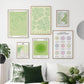 Green Aura Gradient Spiritual Poster Angel Number Affirmation Gradient Wall Art Canvas Painting Picture Living Room Decoration