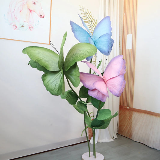 Large Three-Dimensional Crepe Paper Butterfly, Preppy Room Decor, Wedding Centerpiece, Garden Decoration, Outdoor, 70cm