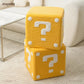 Nordic Creative Cute Fabric Square Yellow Low Stools Sofa Small Footstool Shoe Changing Stool Soft Seat Ottoman Home Furniture