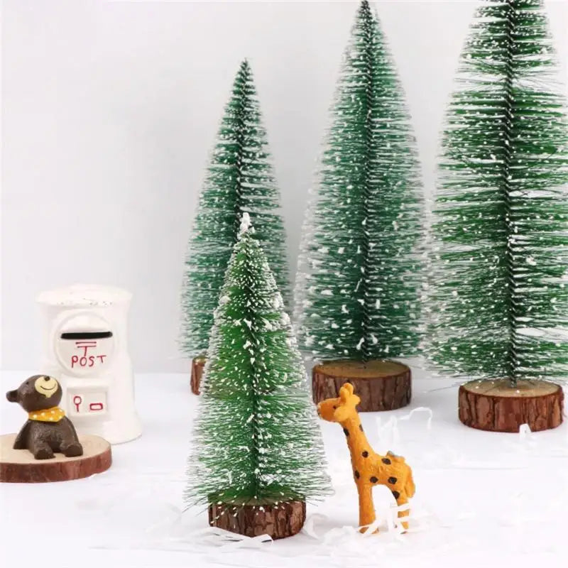 Mini Christmas Tree 10/15/20/25cm/cm/35/40cm Pine Needle Decoration Christmas Tree Ornaments Festival Supplies