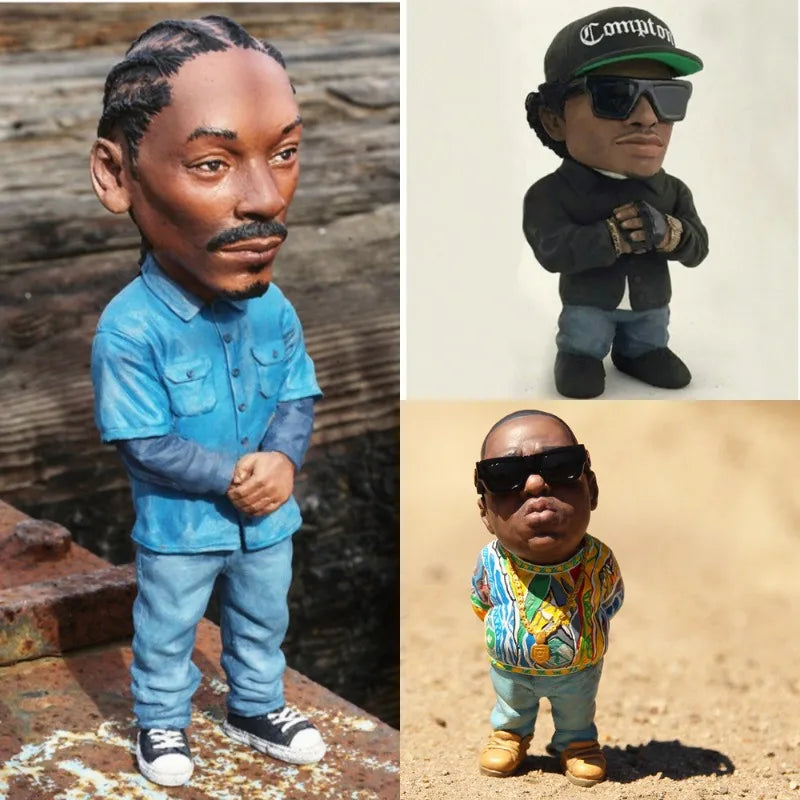 1 PCS Hip Hop Légende Commémorative Resin Ornements Memorial Resin Statue Crafts Personnages Sculpture Salon Decoration