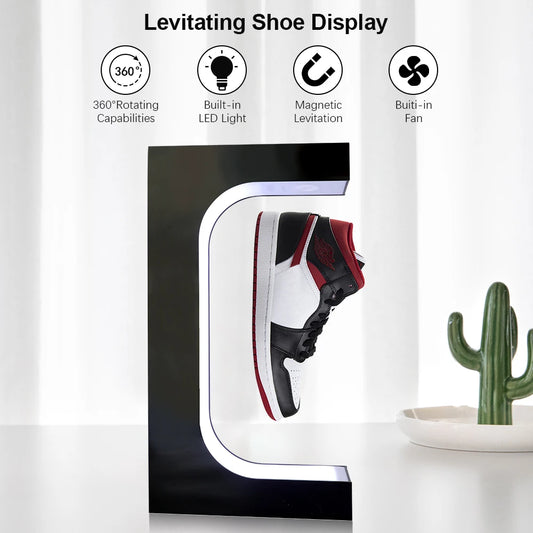 Magnetische Levitation Display Rack Sneaker Suspension rotierende Rack Magnetic Levitation Hut Helm Display Rack anpassbar