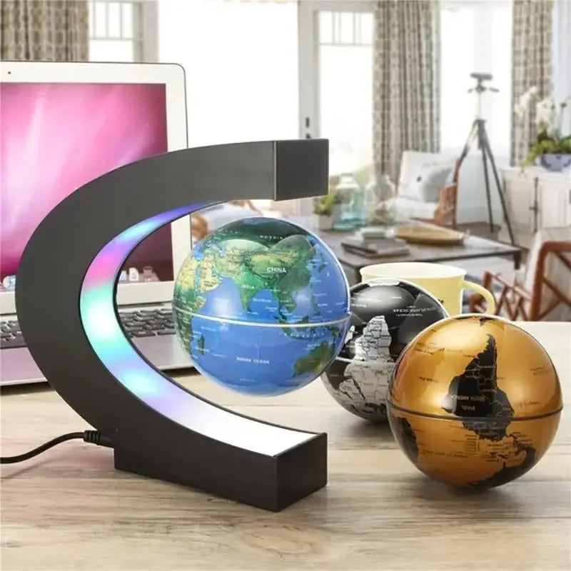 LEVITAÇÃO DE LEVITAÇÃO MAGNÁTICA GLOBO LED MAPA MAPAGEM ANTIGRAVITY Lâmpada de lâmpada de novidade Lâmpadas de decoração de casa Lâmpadas de aniversário Presentes de aniversário