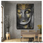 Resumen Retro Retro Golden Buda Estatua Figura de retrato Arte Arte Canvas Pintura Impresiones de pared para sala de estar Decoración del hogar