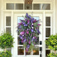 Spring Purple Tulip Wreath Lilac Tulip Hydrangea Colourful Spring/Summer Wreath Home Decoration