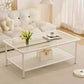 Design Storage Small Coffee Table Square Aesthetic Minimalist Glass Coffee Table Side Apartamento Mesa Auxiliar Salon Furniture