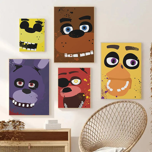 FNAF vijf-nachten-at-freddys hot game ultieme groep posters print canvas schilderen muur kunstfoto's voor woonkamer thuisdecoratie