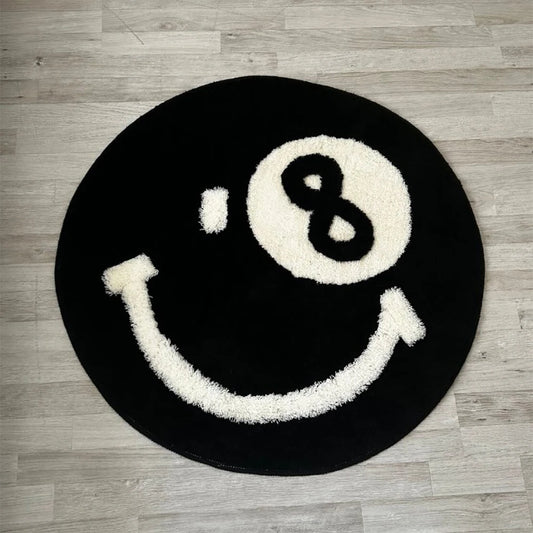 Alfombra de 8 bolas de 8 bolas Alfombra de alfombra estética para el dormitorio Minimalista de franela suave alfombra de franela decoración del hogar regalos de alfombras hechas a mano para él