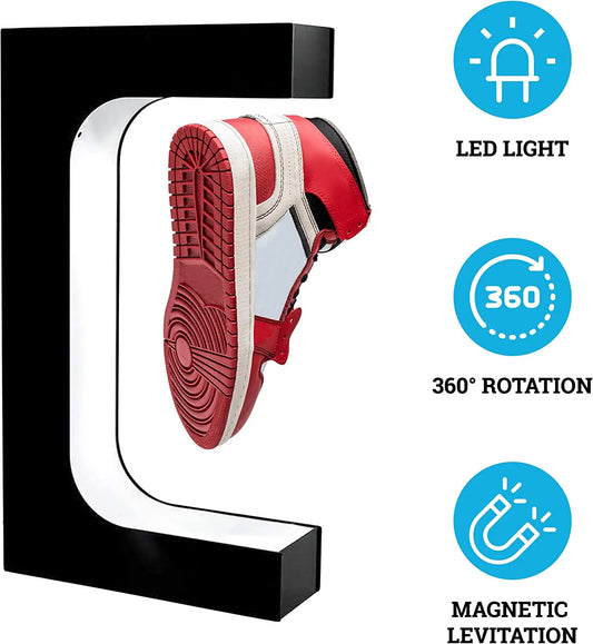 Magnetischer schwimmender Schuh -Display -Ständer Levitation Sneaker Halter mit LED -Licht für das Werbegeschäft Levitating Shoe Display