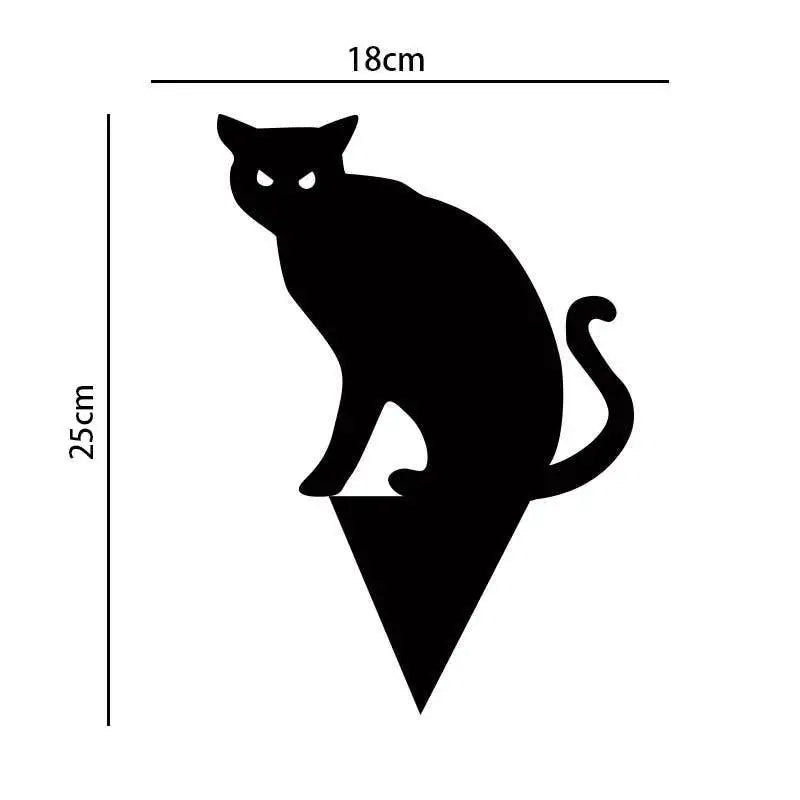 Halloween Decorations Creative Black Cat Garden Silhouette Halloween Ornaments Cat Stakes Yard Sign Courtyard Lawn Scary Decor