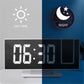 Reloj de despertador digital de LED LED Reloj Electricante de la alarma eléctrica con la mesa de la mesa de repetición de proyección 12/24h Reloj de decoración de la noche