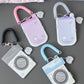 Minkys Kawaii 3 pouces Mobile Shape Kpop Photocard Holder Photo Carte Holder Sac Pendentif scolaire Papeterie