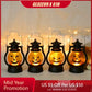 Halloween Hanging Pumpkin Lantern Light LED Ghost Lamp Candle Light Retro Small Oil Lamp Halloween Party Home Decor Horror Props