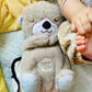 Respirar urso bebê calmante lontra luxuosa boneca brinquedo bebê bebê calmante música baby dormindo som e presente de brinquedo de boneca leve