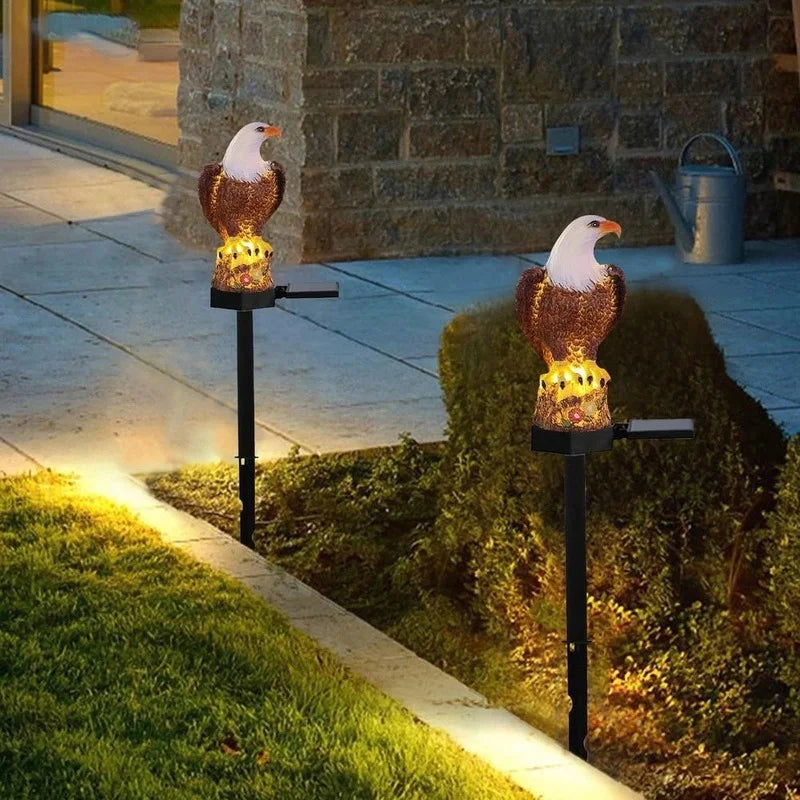 Énergie solaire étanche à LED LED PATAINE PAOR PAWN LAWN ORBOL ORNALEMENT ANIMAUX LAMPE EXTÉRIEUR ACCESSOIRES DE DÉCORS DE JARDIN EN EAGLE