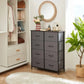 Hallway Furniture Office Organization Cabinet Living Room Steel Frame&Wood Top Chest of With 8 Fabric Dressers Dormitory Drawers