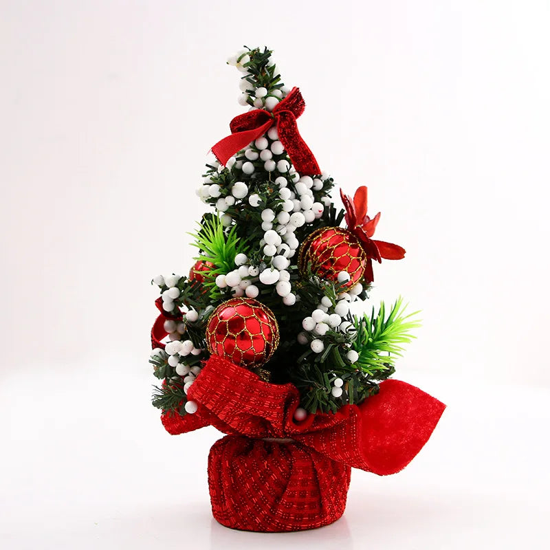 Baubles Tree 20cm Mini Gift Christmas Decorative Tree Christmas Day Shopping Mall Decorative Desktop Ornaments Small Tree