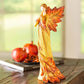 Autumn Maple Leaf Angel Wing Angel Figurines Standbeeld Desktop ornamenten Creative Resin Sculpture voor tuinhuiskantoor decoratie