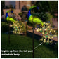 Solar Powered LED Lawn Light Peacock Waterproof Fairy Garden Decor Lamp For Pavilion Yard Landscape Garden Lawn Lights