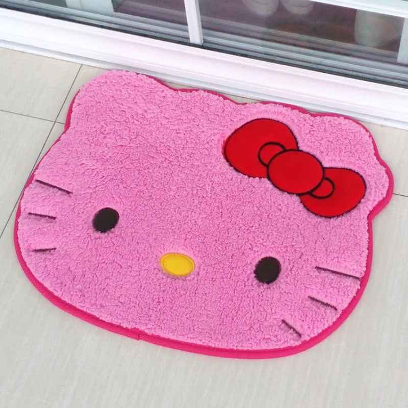 Sanrio Hello Kitty Teppich Kawaii Anime Schlafzimmer Badet Teppich Kinder Mädchen Schlafzimmer Wohnzimmer Cartoon Boden Matten Fußmatte Dekor Dekor