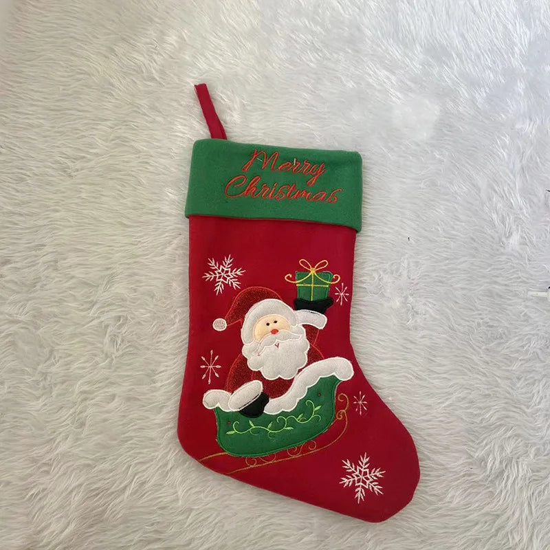 Christmas Decorations Santa Claus Socks Christmas Toys Christmas Stockings Christmas Cartoon Santa Candy Stockings Gift