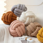 INS Knoten Ball gefülltes Kissen Nordic Style Berber Fleece Plüsch Kissen handgemachter dekorativer Knotkissen Schlafrücken Kissen