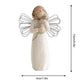 Seasonal Décor Angel Ornament Angel Sculpture Exquisite Figurine Angel Of Hope Hand-Painted Home Decoration Praying