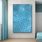 Modern Fashion Blue Pool Poster Stampa tela dipinto di un muro rilassante Immagini decompresse per il soggiorno decorazioni per la casa Cuadros