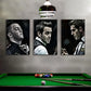 Snooker billar de billar pósters e imprime lienzo blanco y negro pintura arte de arte de pared fotos fotos billar billar chambre