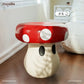 Creative Kawaii Mushroom Cute Small Stool Living Room Shoe Changing Stool Resin Small Short Coffee Table Stool Home Furniture