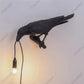 Resina Lucky Bird Crow Wall Lamp Table Lamp Night Night Bedroom Bedside Sala Lâmpada de parede Decoração de casa