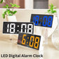 LED Digitale Wecker Voice-aktivierter Spiegel Doppelwecker Nachtuhr Takttemperatur Snooze Electronic Watch Datum Display