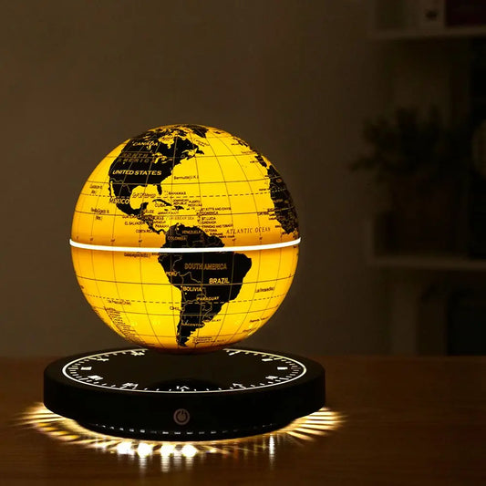 Lévitation Lévitation magnétique Globe LED LED Terre flottante Globe rotative Nouveauté de Noël Galactic Starry Sky Galactic Starry