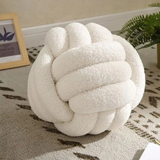 Utile cuscino a sfera annodata indicabile indignabile cuscino ecologico ecologico cuscino peluche a mano intrecciata a mano cuscino