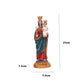 A Virgem Maria segurando a figura de Jesus Cristo Casa Ornamento Religioso de Decoração de Natal Crafts