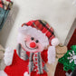 Christmas Stocking Decoration Linen Large Fence Christmas Gift Bag Elk Snowman Dog Santa Claus Xmas Tree Candy Bag Home Decor