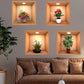 4pcs Plant Pattern Wall Sticker, Self Adhesive PVC Wall Art Decal For Living Room, Bedroom, Office